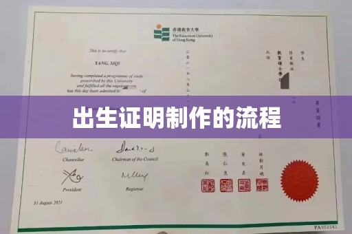榕城出生证明制作的流程