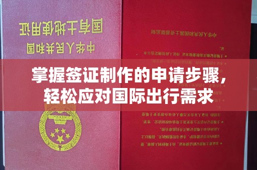 榕城掌握签证制作的申请步骤，轻松应对国际出行需求