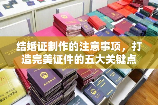 榕城结婚证制作的注意事项，打造完美证件的五大关键点