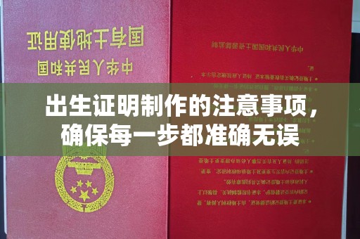 榕城出生证明制作的注意事项，确保每一步都准确无误